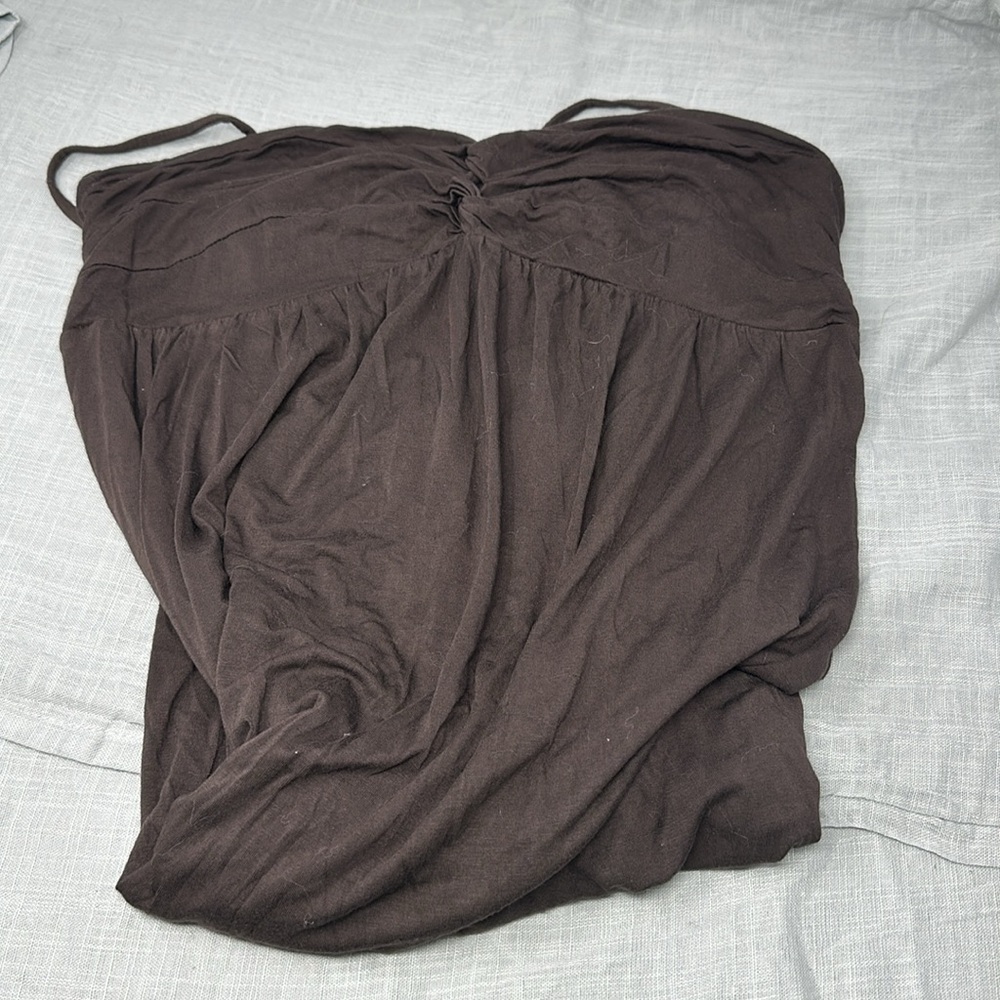 Nicole Miller women’s large brown maxi dress